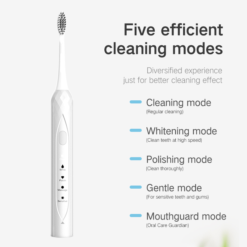 Hot adult oral nano sonic powerful rechargeable smart electric toothbrush dental cleaner